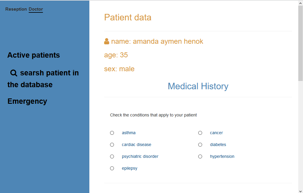 hospital management app 